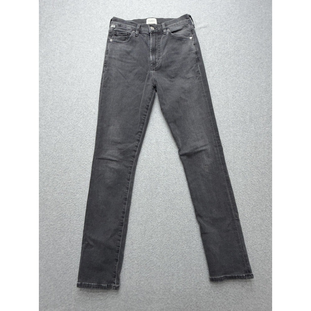 Citizens Of Humanity Jeans Womens 25 Gray Olivia Skinny Stretch Mid Rise Denim